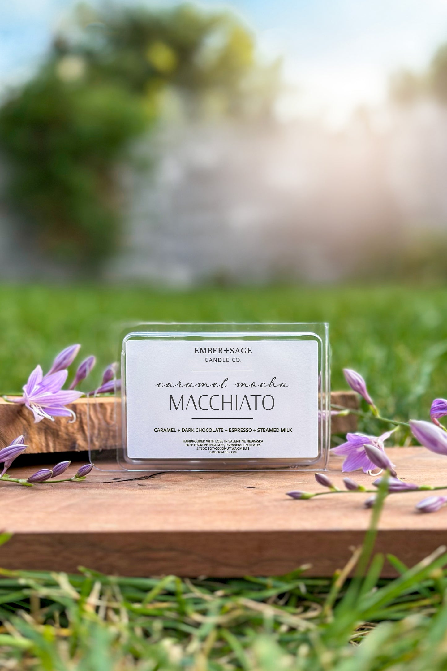 Caramel Mocha Macchiato Hand Poured Soy/Coconut Nebraska-Made Wax Melts 2.75oz