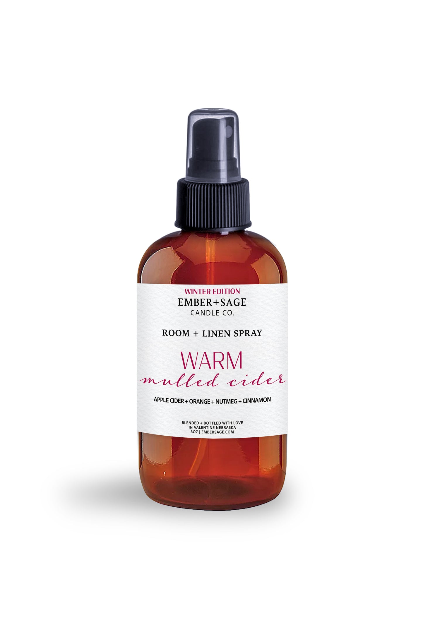 Warm Mulled Cider | Winter Edition | Room + Linen Spray | 8oz