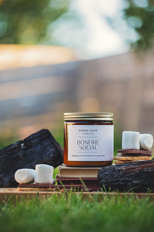 Bonfire Social | Hand-Poured Soy Coconut Wax Candle | 16oz with Double Wick