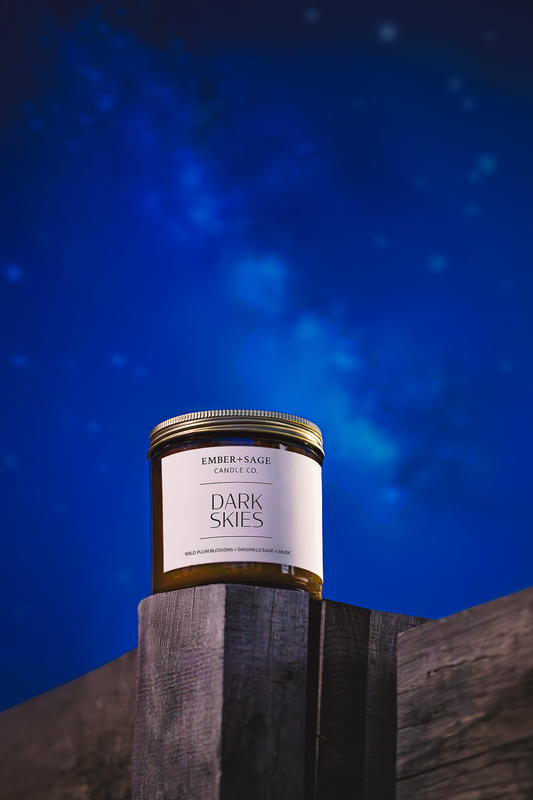 Dark Skies | Hand-Poured Soy Coconut Wax Candle | 16oz with Double Wick
