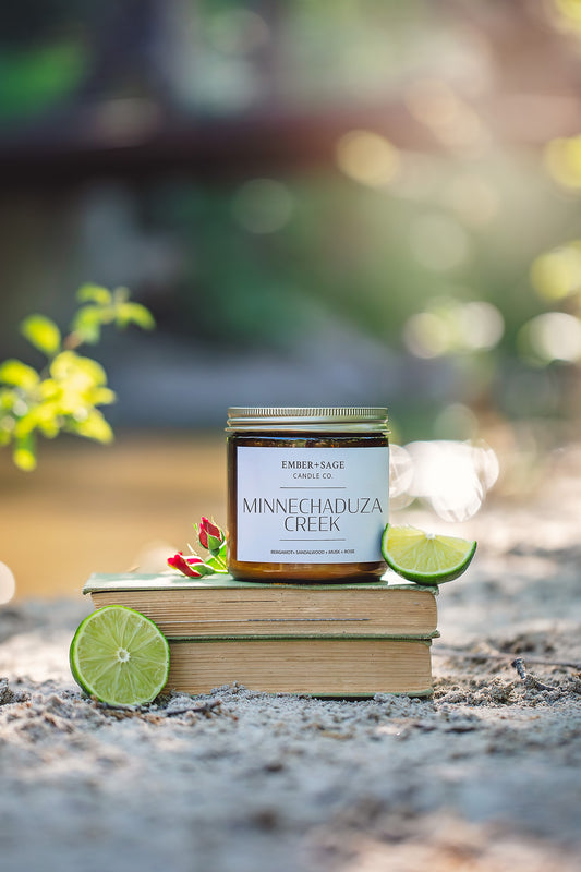 Minnechaduza Creek | Hand-Poured Soy Coconut Wax Candle | 16oz with Double Wick