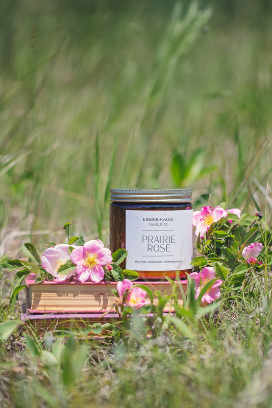 Prairie Rose | Hand-Poured Soy Coconut Wax Candle | 16oz with Double Wick