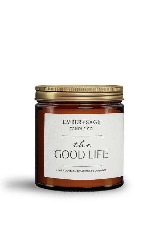 The Good Life | Hand-Poured Soy Coconut Wax Candle | 16oz with Double Wick