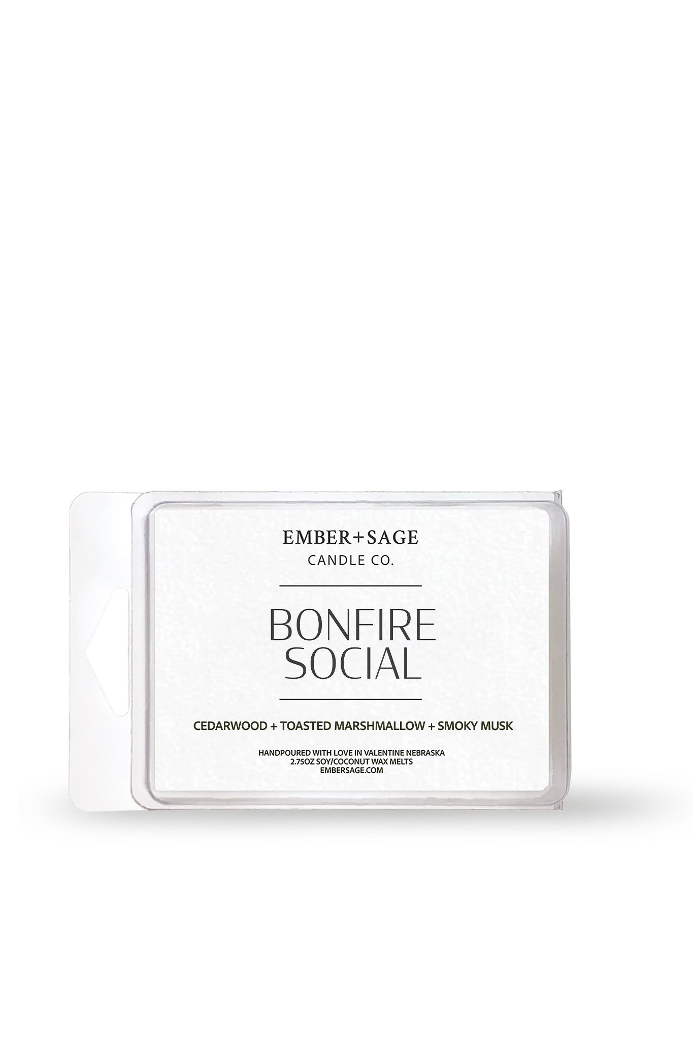 Bonfire Social | Hand-Poured Soy Coconut Wax Melt | 2.75oz