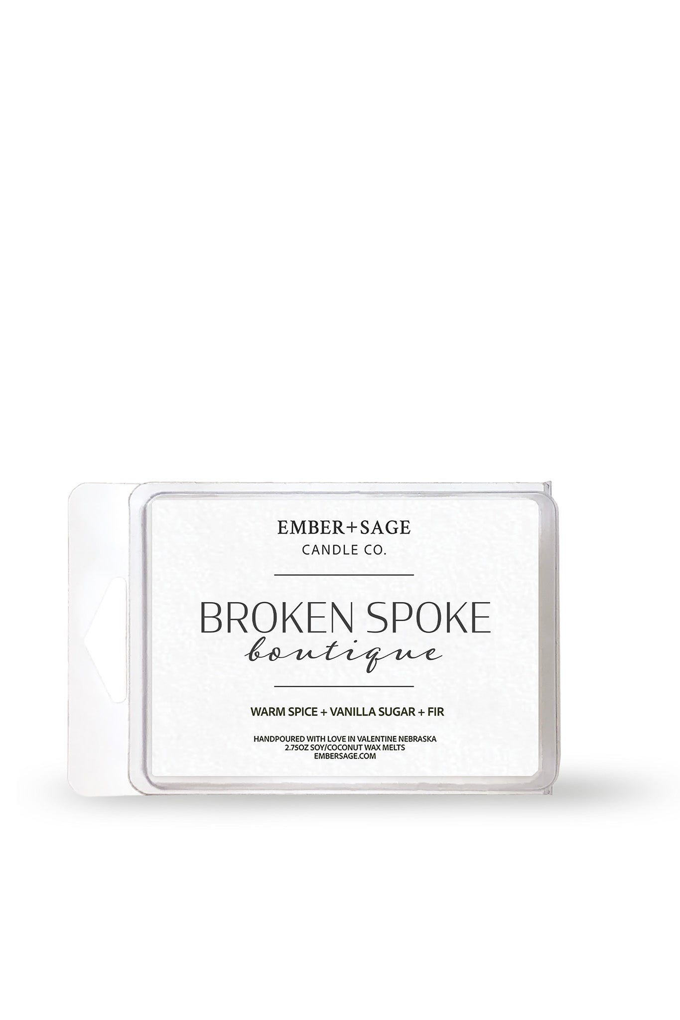 Broken Spoke Boutique | Hand-Poured Soy Coconut Wax Melt | 2.75oz