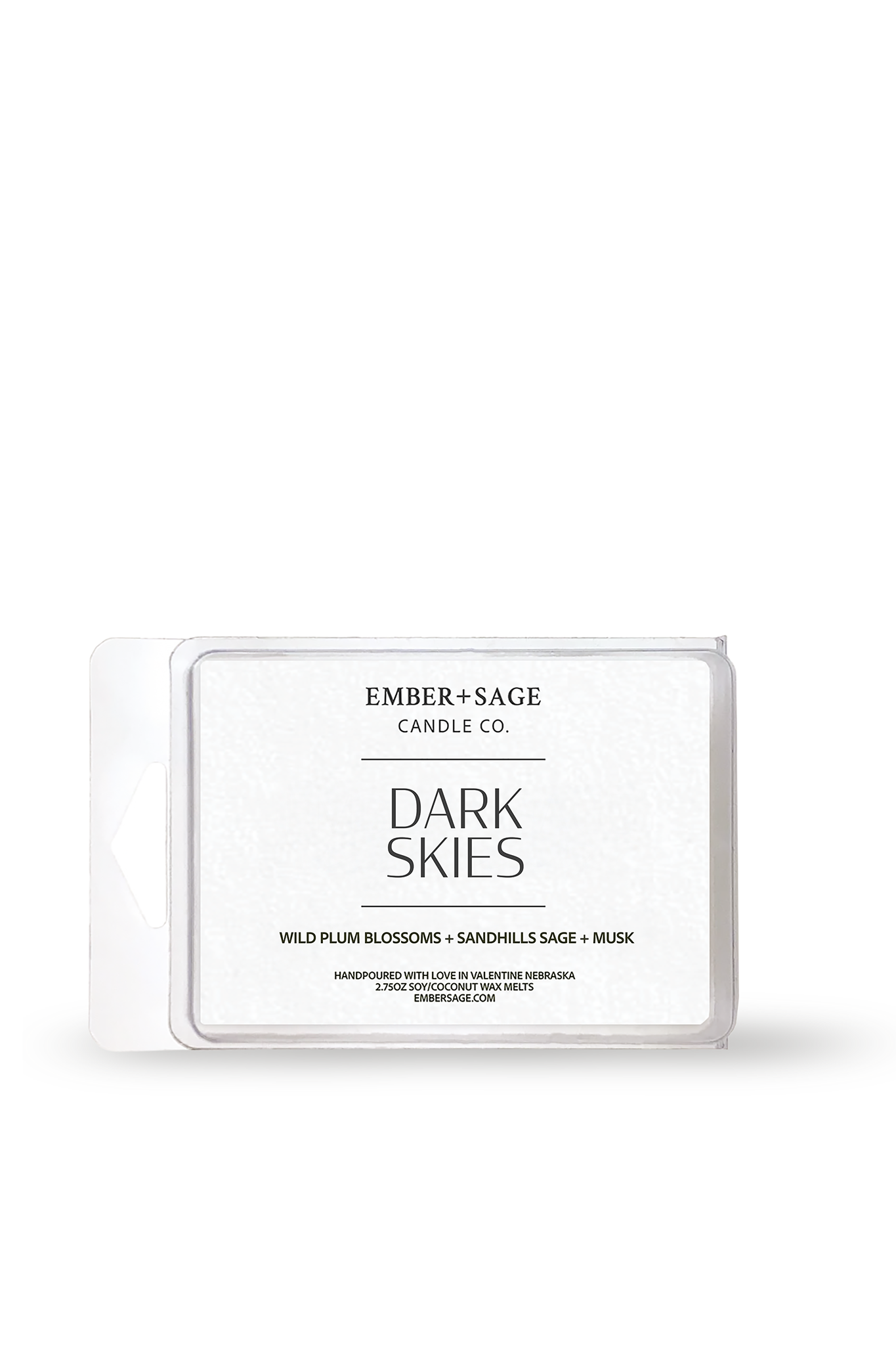 Dark Skies | Hand-Poured Soy Coconut Wax Melt | 2.75oz