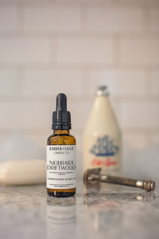 Niobrara Driftwood Daily Conditioning Beard Oil | Nebraska-Made Small Batch Beard Oil | 30mL