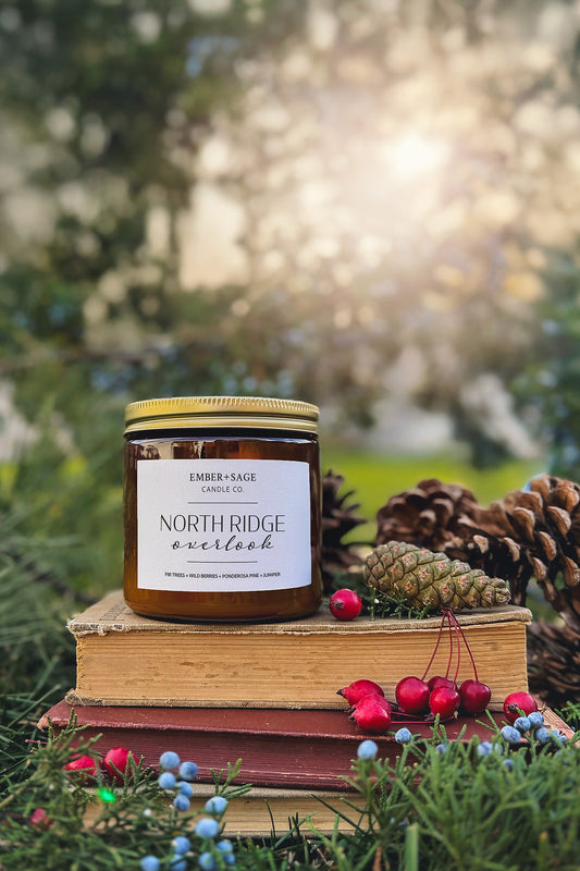 North Ridge Overlook | Hand-Poured Soy Coconut Wax Candle | 16oz with Double Wick
