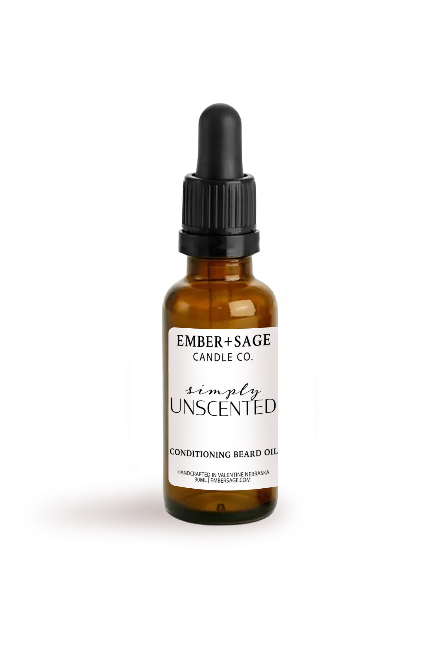 Simply Unscented Daily Conditioning Beard Oil | Nebraska-Made Small Batch Beard Oil | 30mL