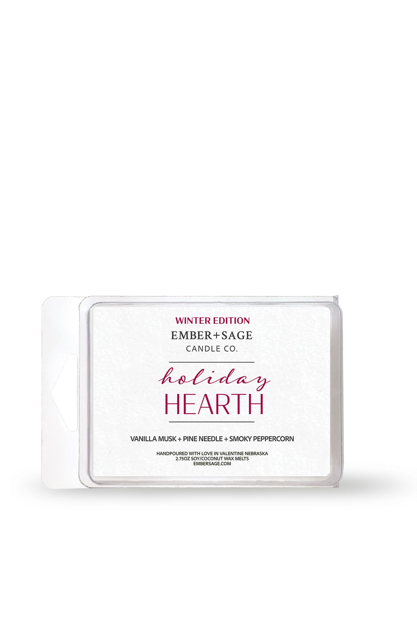 Holiday Hearth | Winter Edition | Hand-Poured Soy Coconut Wax Melt | 2.75oz